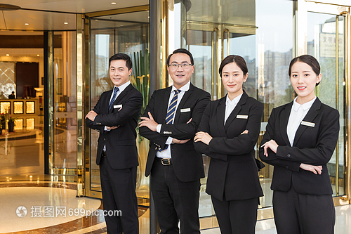 酒店管理商務團隊服務形象